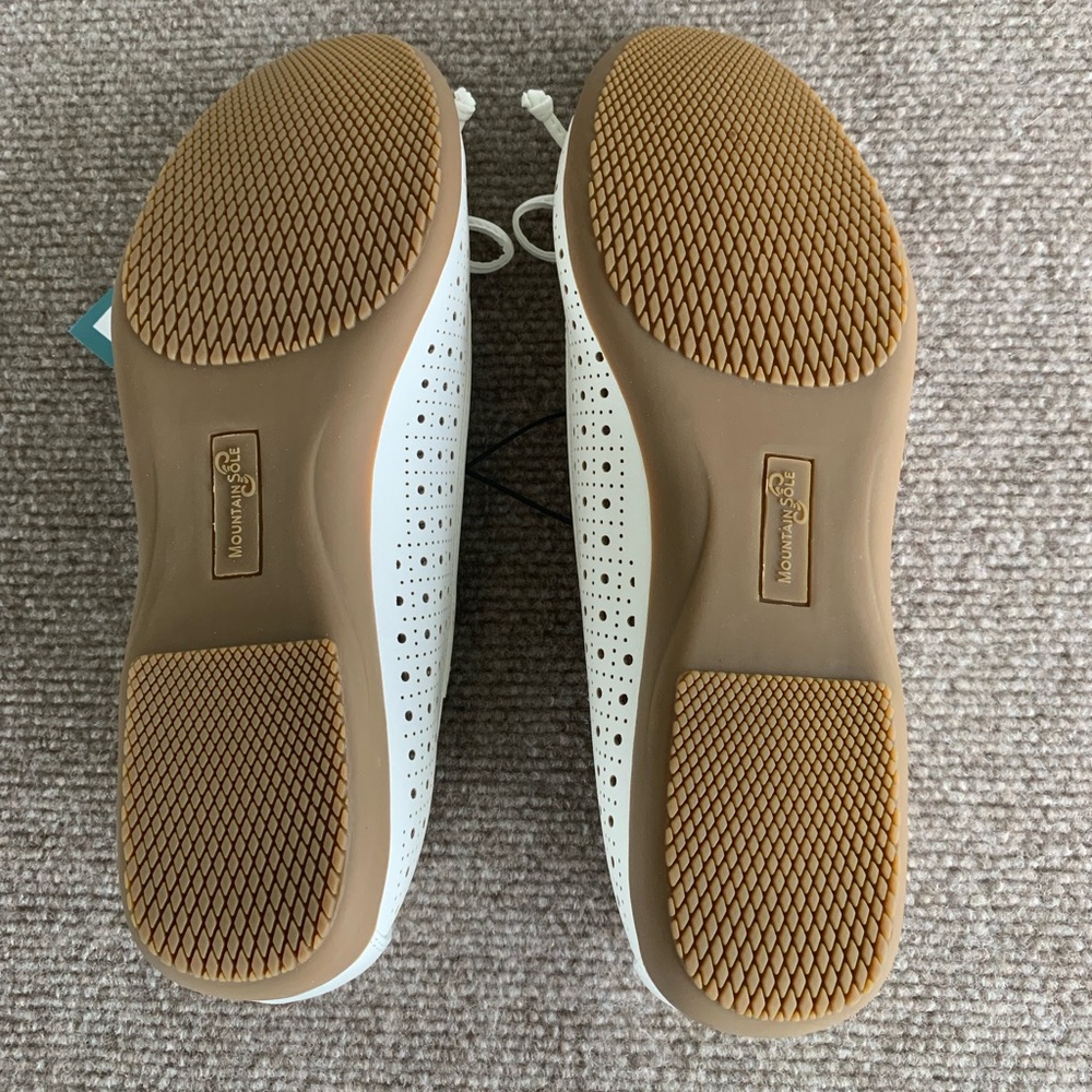 Mountain Sole by White Mountain White Perforated Flats with Bow - Picture 6 of 8